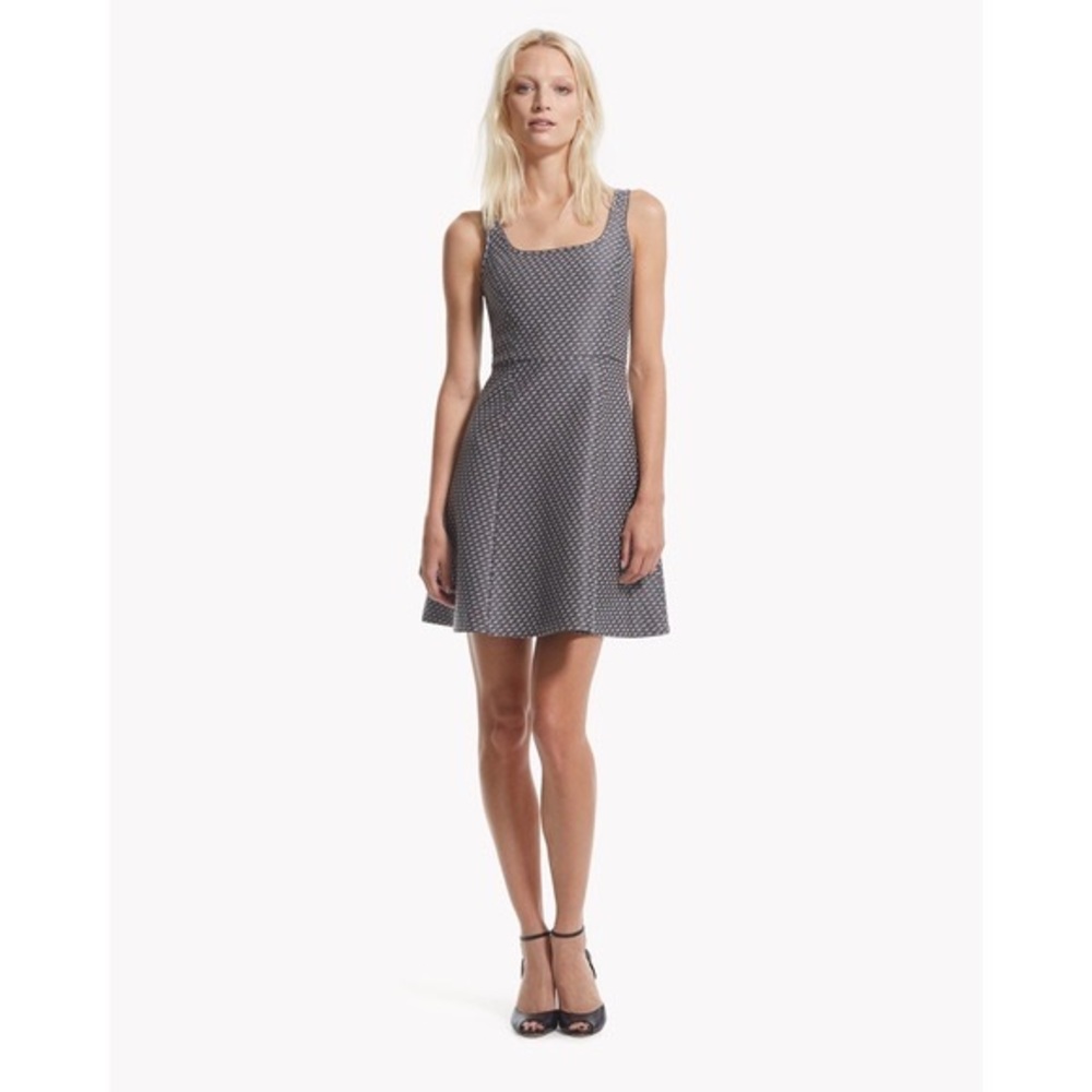 Theory Trekana Circuit Knit Mini Fit & Flare Dress